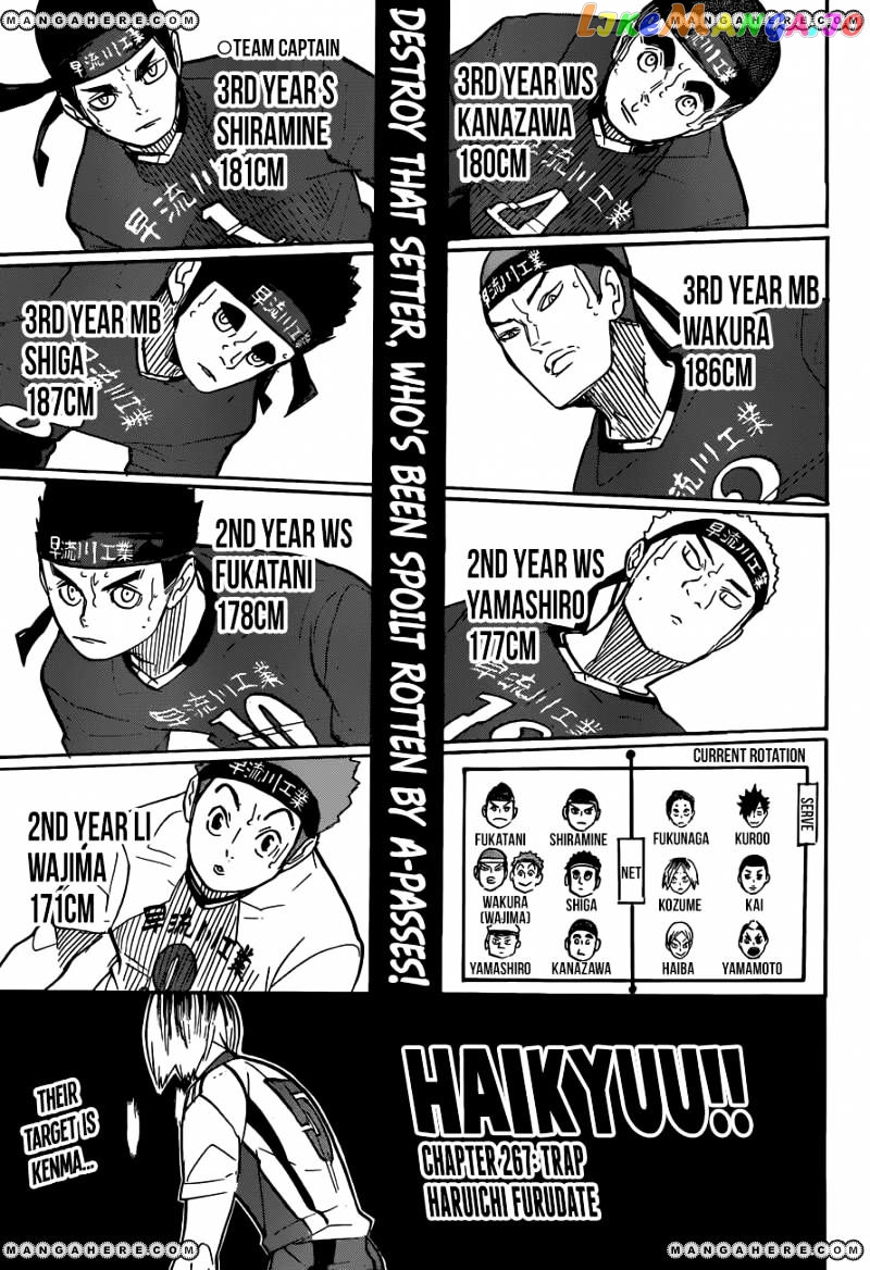 Haikyuu!!, Chapter 267 image 01